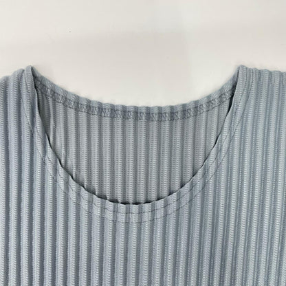 HOMME PLISSE ISSEY MIYAKE オムプリッセ イッセイミヤケ 25SS HP51JK182 ブルーグレー COLOR PLEATS/カラープリーツ ロングスリーブ カットソー トップス