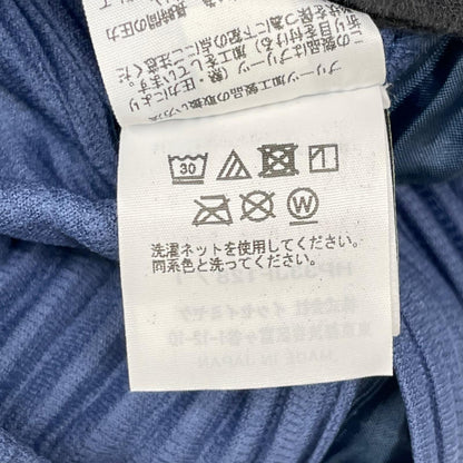 HOMME PLISSE ISSEY MIYAKE オムプリッセ イッセイミヤケ 23AW HP33JF128 ブルー 消しプリーツ加工 パンツ ボトムス