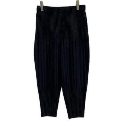 HOMME PLISSE ISSEY MIYAKE オムプリッセ イッセイミヤケ 25AW HP55JF451 ブラック 消しプリーツ加工パンツ ボトムス