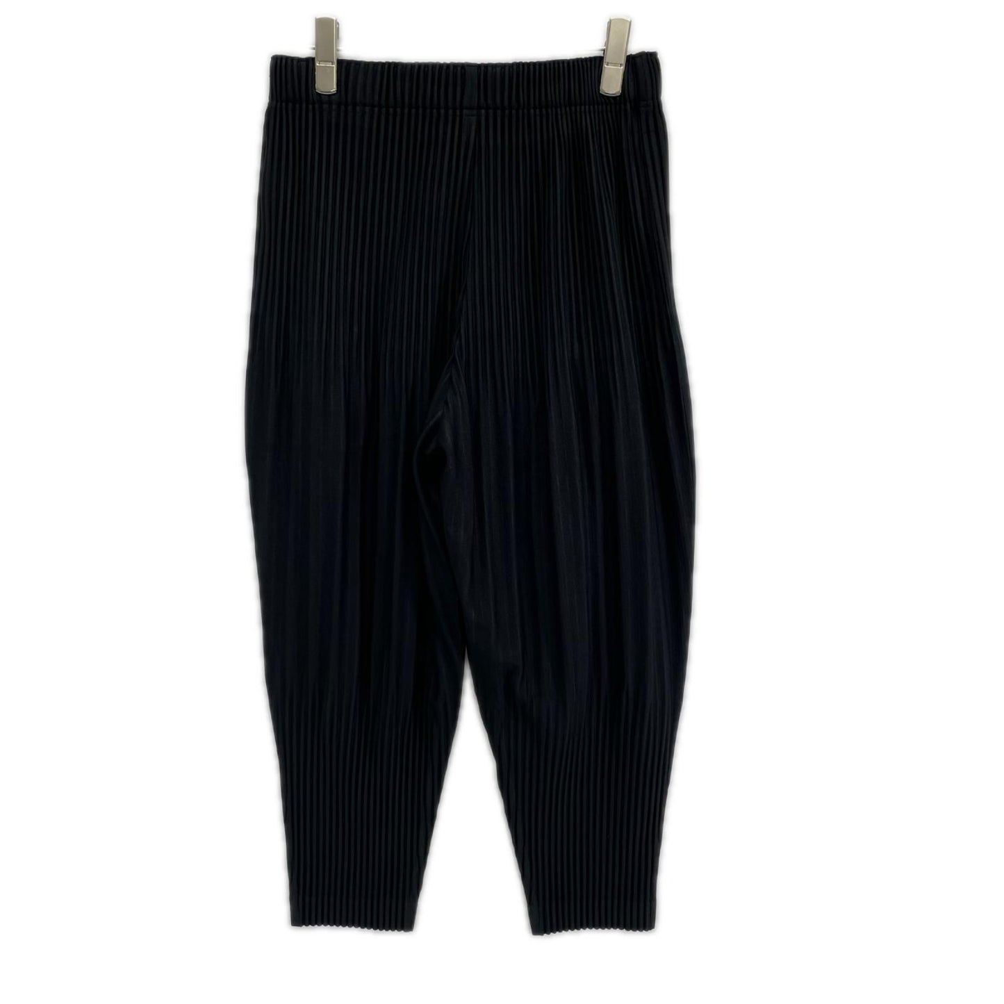 HOMME PLISSE ISSEY MIYAKE オムプリッセ イッセイミヤケ 25AW HP55JF451 ブラック 消しプリーツ加工パンツ ボトムス