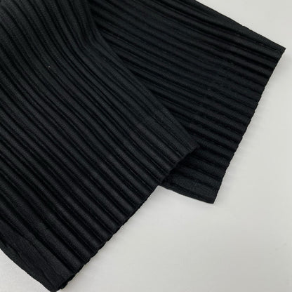 HOMME PLISSE ISSEY MIYAKE オムプリッセ イッセイミヤケ 25AW HP55JF451 ブラック 消しプリーツ加工パンツ ボトムス