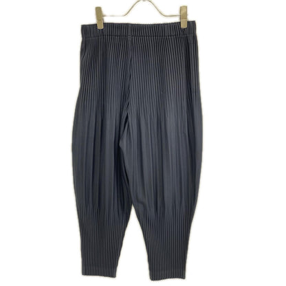 HOMME PLISSE ISSEY MIYAKE オムプリッセ イッセイミヤケ 25AW HP55JF551 ネイビー 消しプリーツ加工パンツ ボトムス