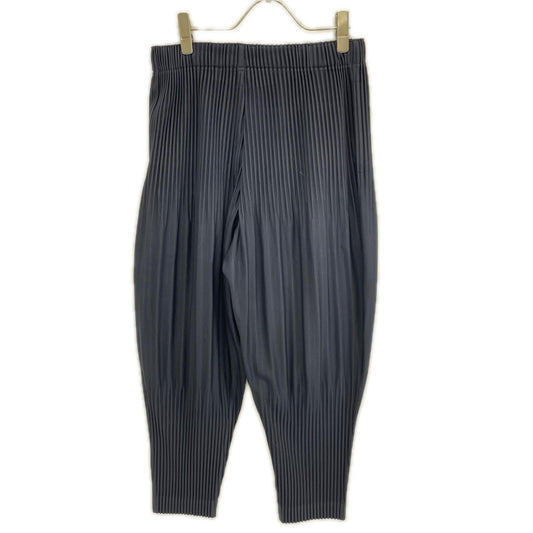 HOMME PLISSE ISSEY MIYAKE オムプリッセ イッセイミヤケ 25AW HP55JF551 ネイビー 消しプリーツ加工パンツ ボトムス