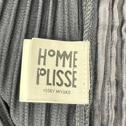 HOMME PLISSE ISSEY MIYAKE オムプリッセ イッセイミヤケ 25AW HP55JF551 ネイビー 消しプリーツ加工パンツ ボトムス