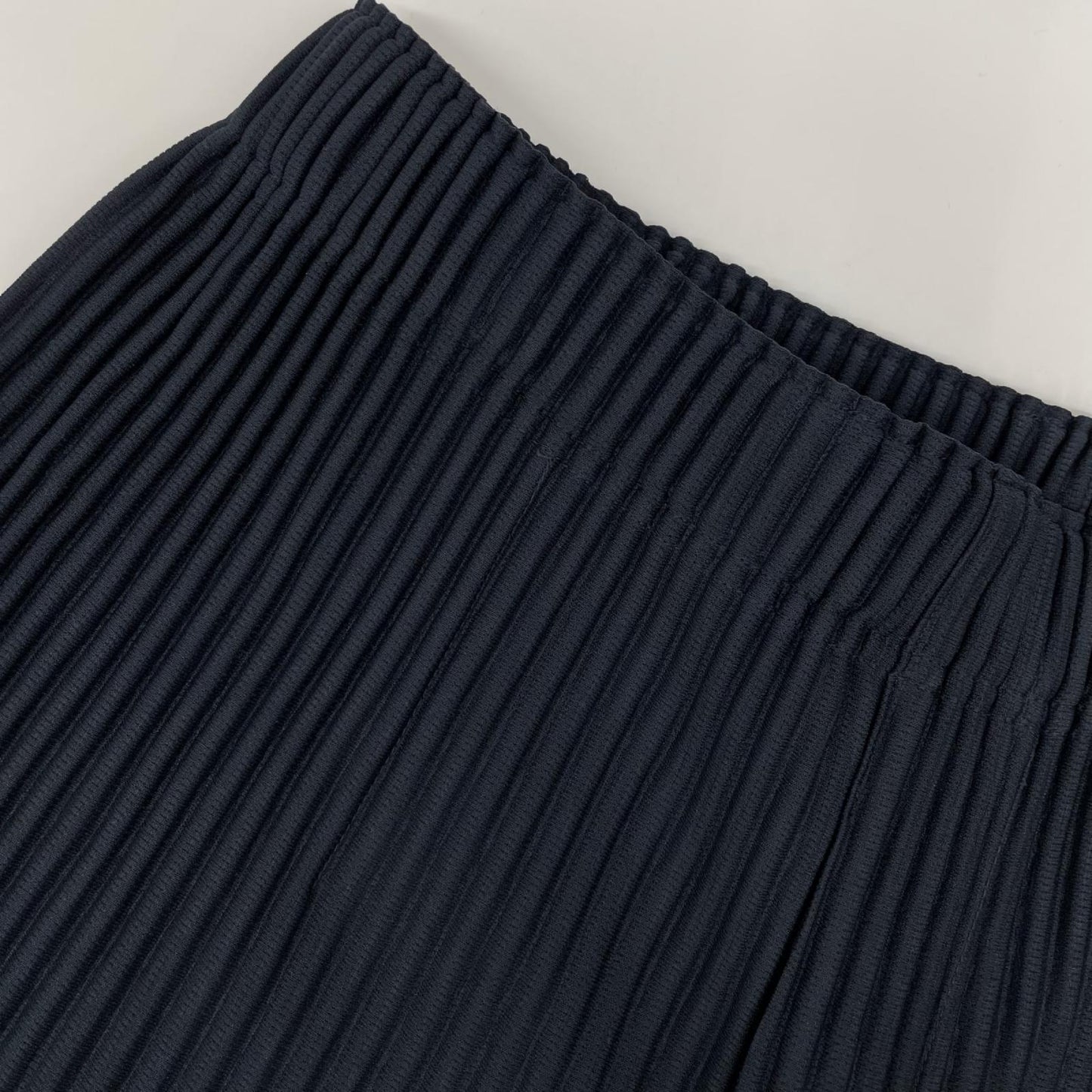HOMME PLISSE ISSEY MIYAKE オムプリッセ イッセイミヤケ 25AW HP55JF551 ネイビー 消しプリーツ加工パンツ ボトムス