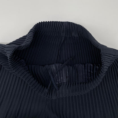 HOMME PLISSE ISSEY MIYAKE オムプリッセ イッセイミヤケ 25AW HP55JF551 ネイビー 消しプリーツ加工パンツ ボトムス