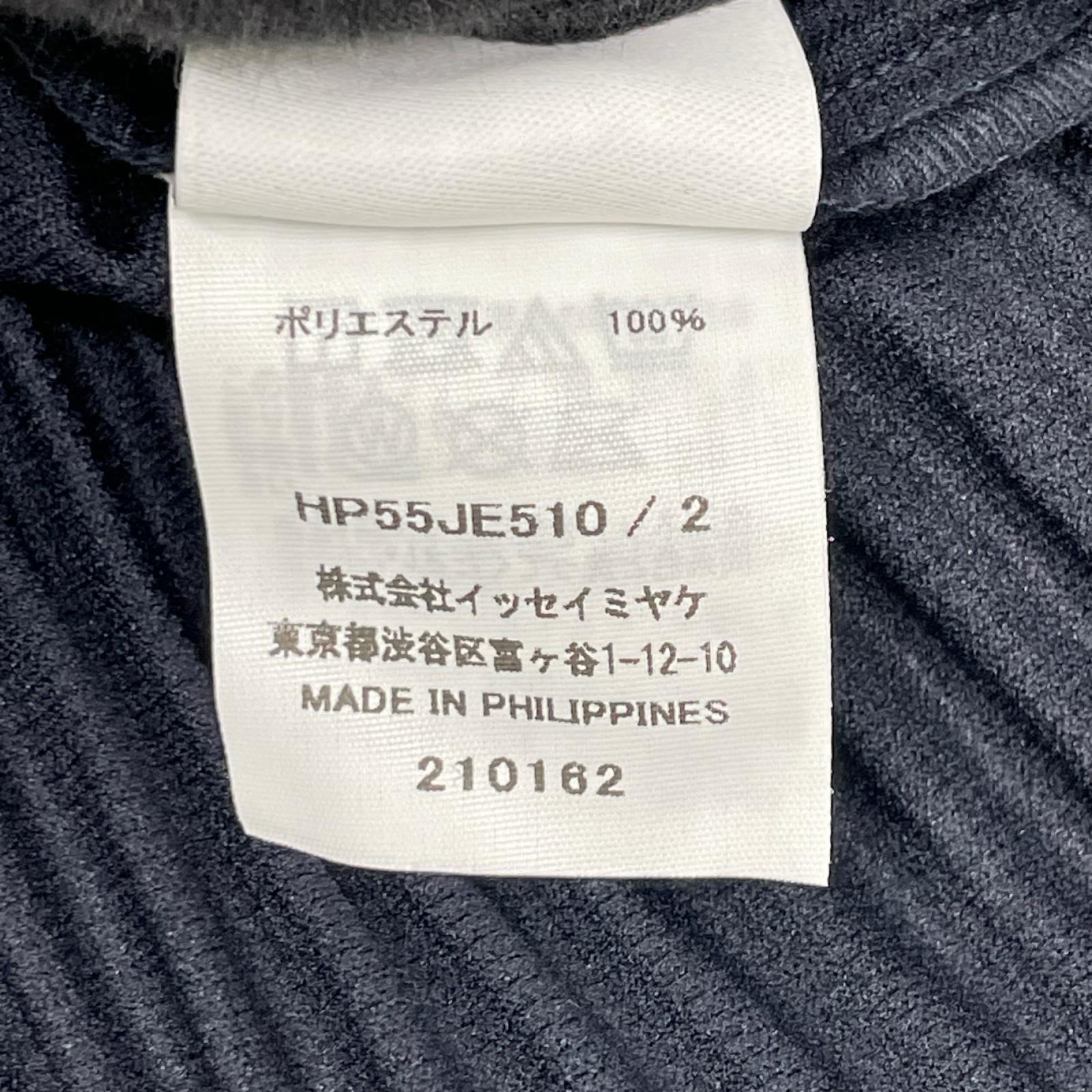 HOMME PLISSE ISSEY MIYAKE オムプリッセ イッセイミヤケ 25AW HP55JE510 ネイビー BASICS Vネック プリーツ ベスト ベスト