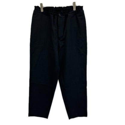 COMMEdesGARCONS HOMME DEUX コムデギャルソンオムドゥ 24年製 DO-P037 ブラック ドローストリングス ウールテーパードスラックス ボトムス