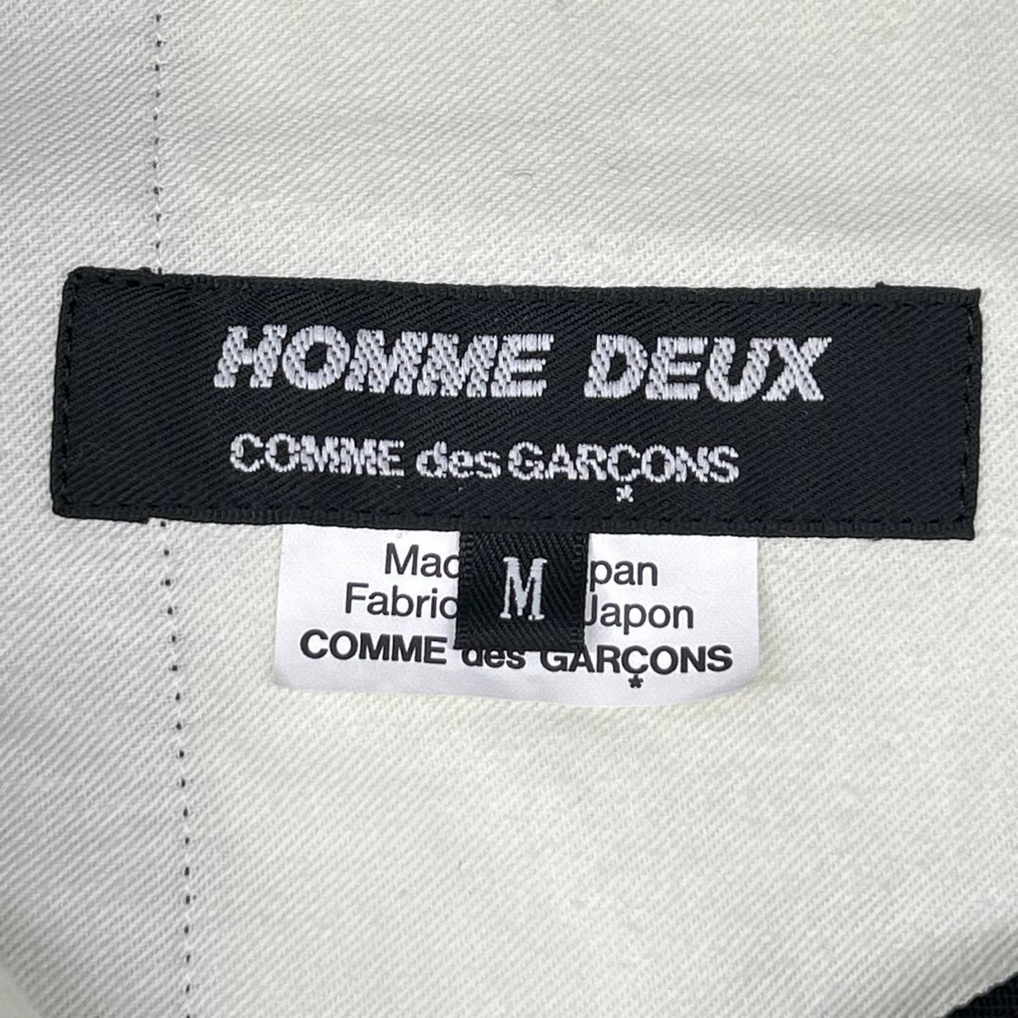 COMMEdesGARCONS HOMME DEUX コムデギャルソンオムドゥ 24年製 DO-P037 ブラック ドローストリングス ウールテーパードスラックス ボトムス