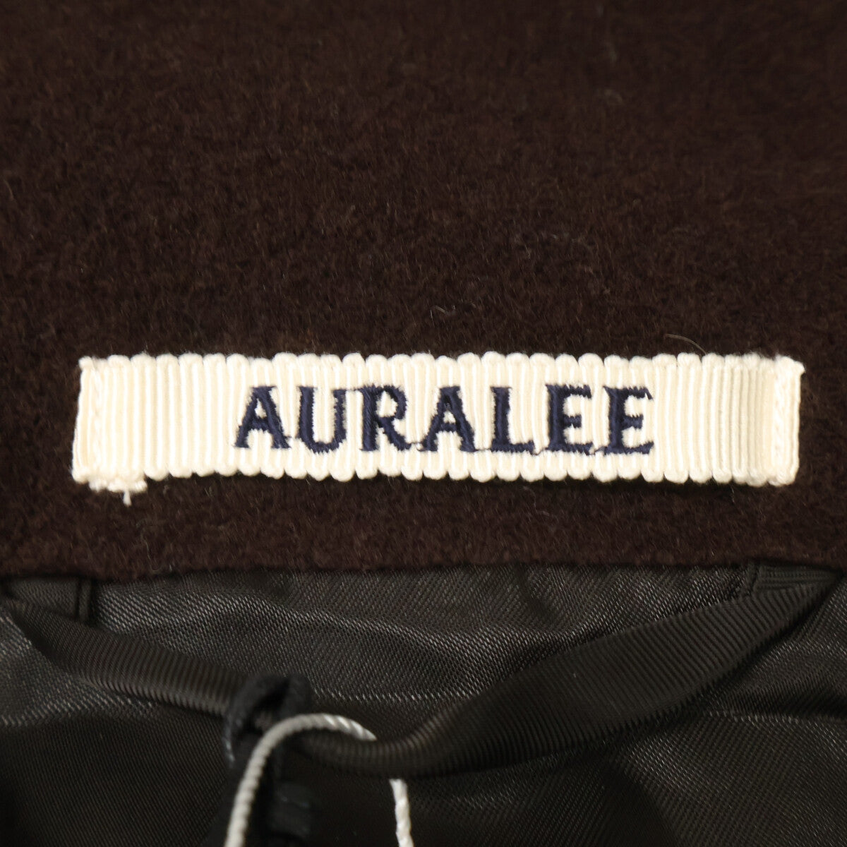 AURALEE オーラリー 【新品同様/24AW】A24AB02PK DOUBLE CLOTH HEAVY WOOL PILE ZIP HOODIE ジップアップ フーディジャケット ジャケット