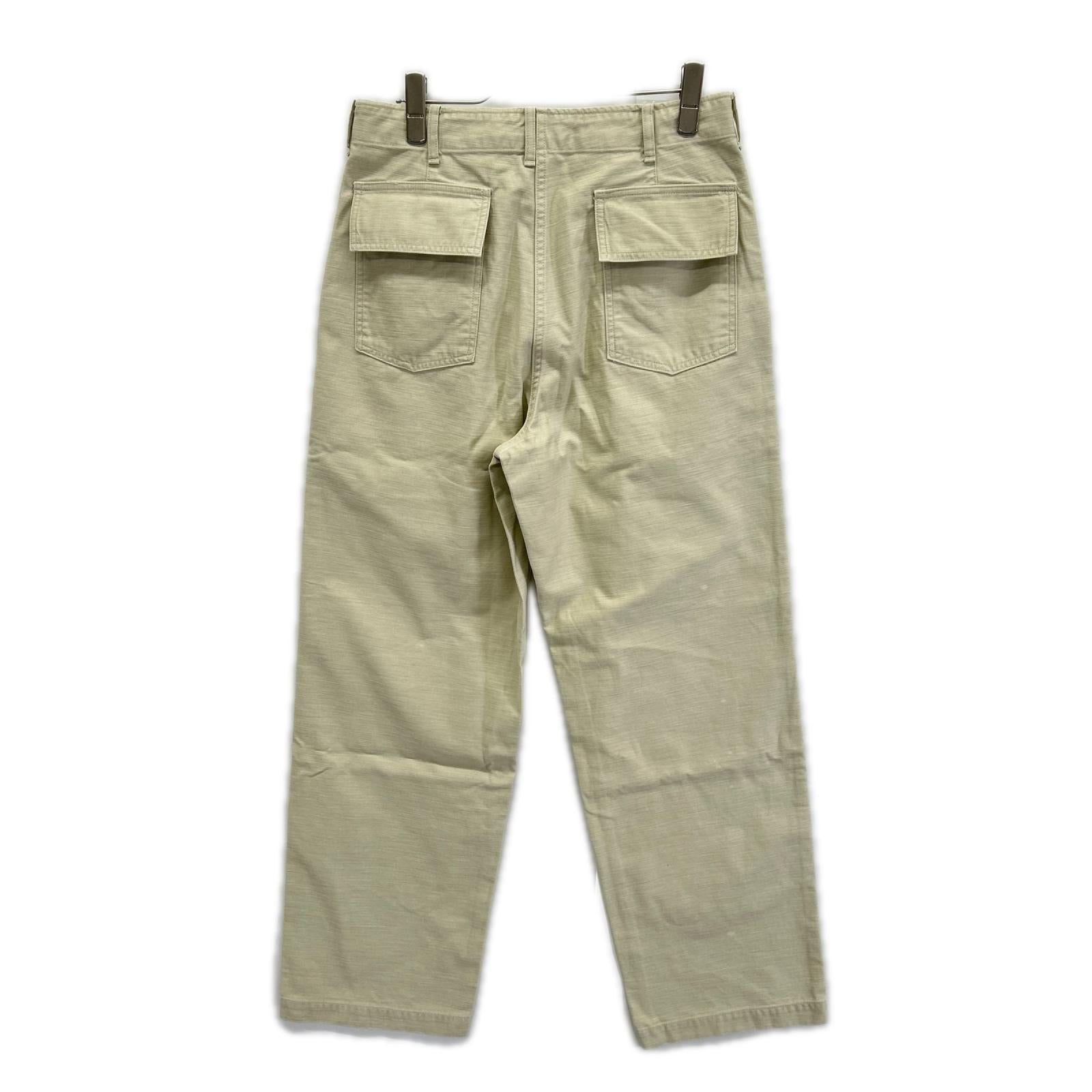 AURALEE オーラリー A25AP01BP 25AW DUSTY IVORY/ダスティーアイボリー WASHED BAGGY SATIN BLEACHED BAKER PANTS ペイカーパンツ ボトムス