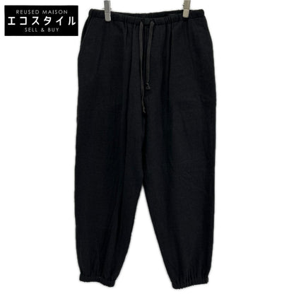 COMOLI コモリ W03-03007 22AW ブラック ウールピエラ ドローストリングパンツ ボトムス