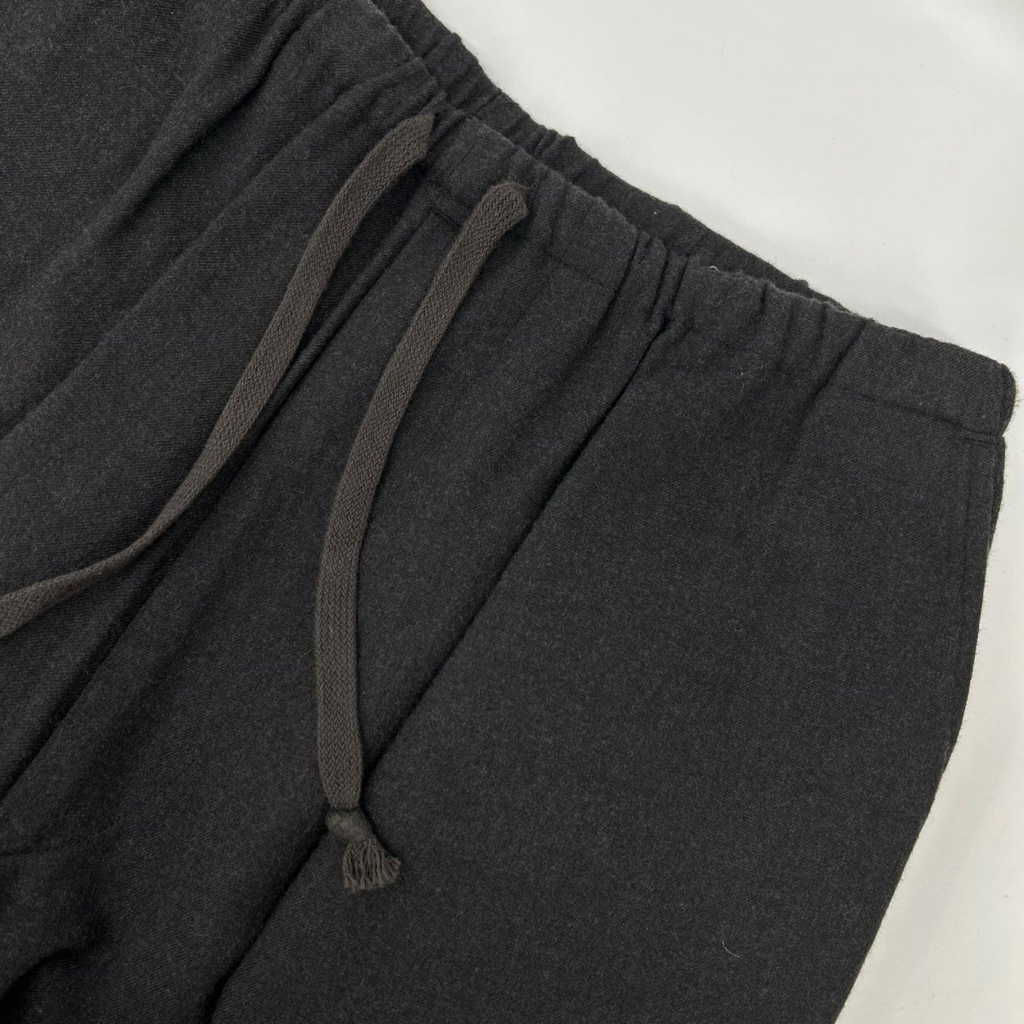 COMOLI コモリ W03-03007 22AW ブラック ウールピエラ ドローストリングパンツ ボトムス