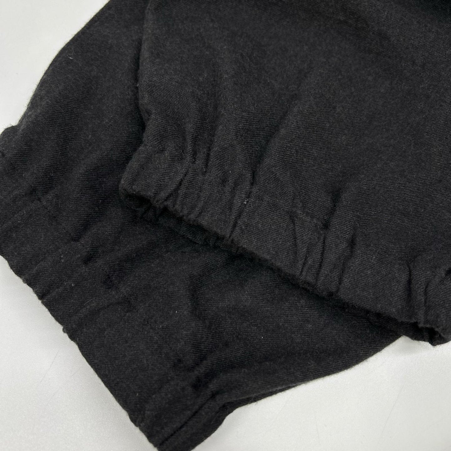 COMOLI コモリ W03-03007 22AW ブラック ウールピエラ ドローストリングパンツ ボトムス