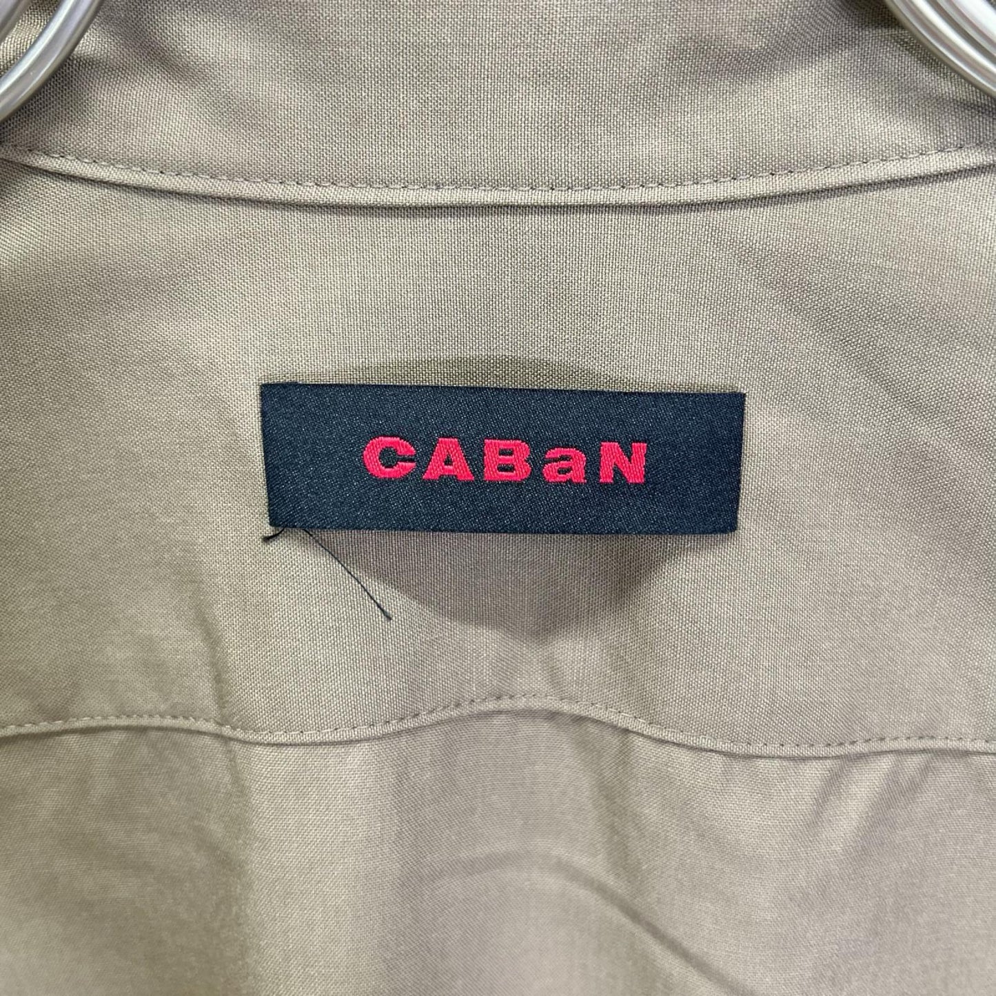 CABaN キャバン 59-08-01-08002 20SS ブラウン ライウールタイプライター オーバーサイズシャツ トップス