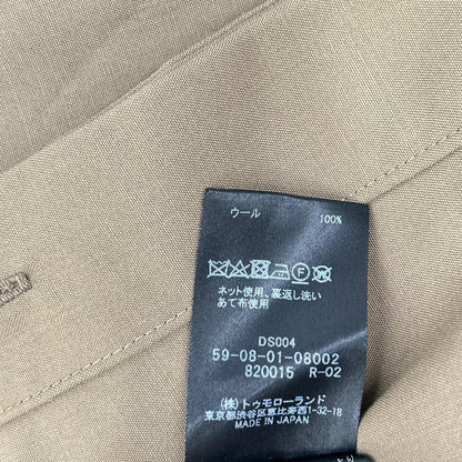 CABaN キャバン 59-08-01-08002 20SS ブラウン ライウールタイプライター オーバーサイズシャツ トップス