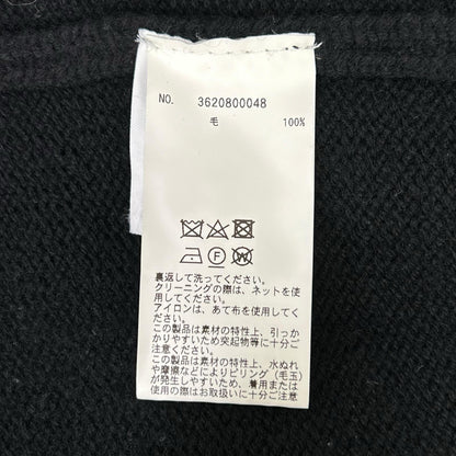 RHC アールエイチシー 【×DEMY BY DEMYLEE】ブラック ウール100 ニットカーディガン トップス
