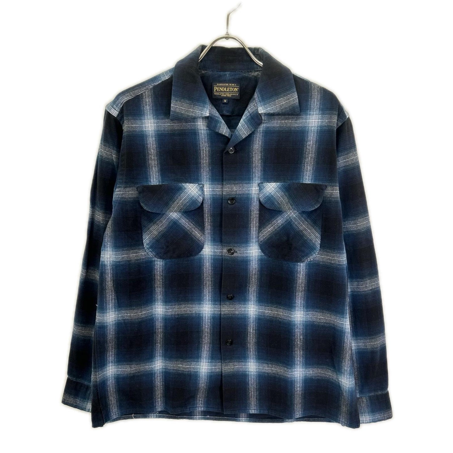 PENDLETON ペンドルトン 3475-3017 ブルー オープンカラー チェックシャツ トップス