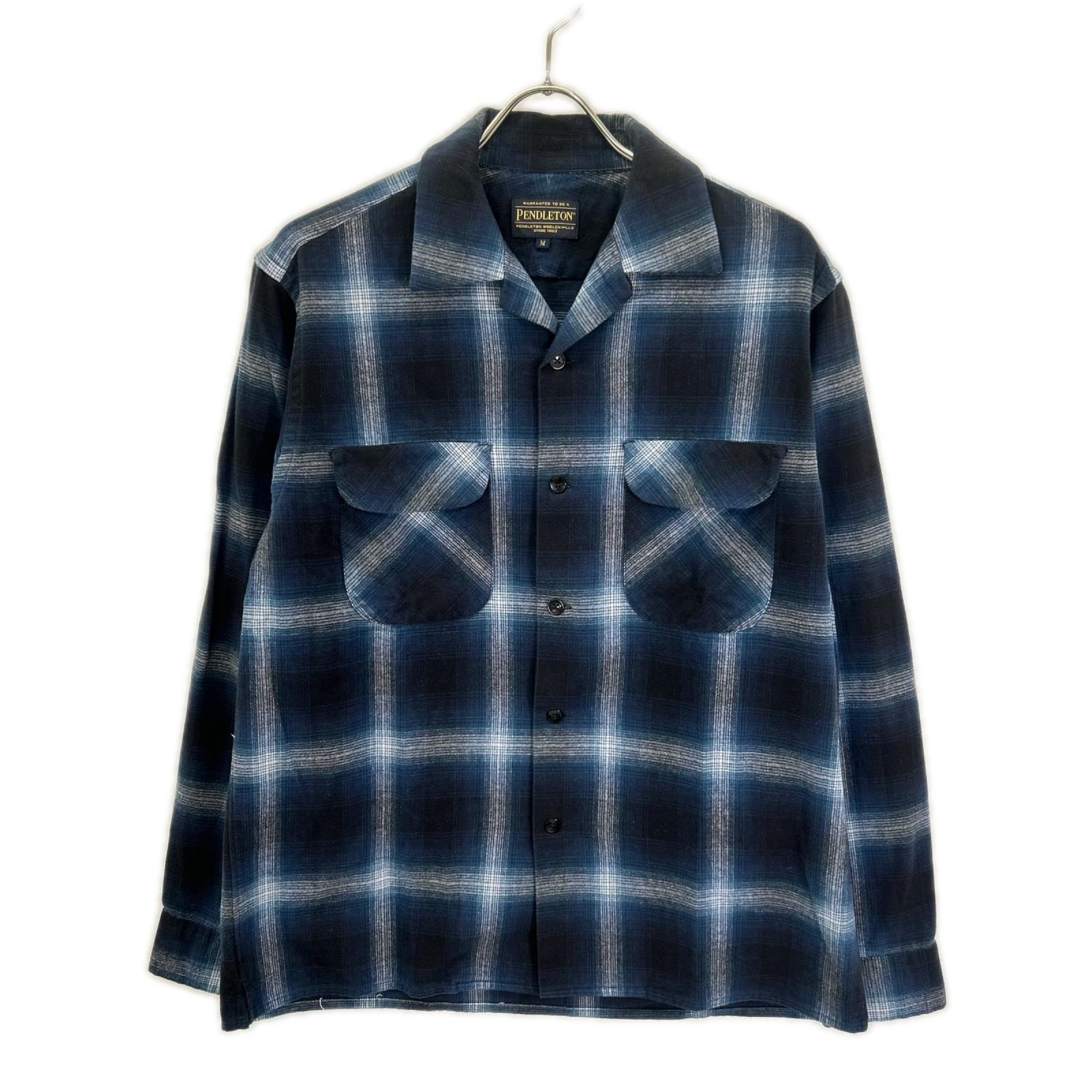 PENDLETON ペンドルトン 3475-3017 ブルー オープンカラー チェックシャツ トップス