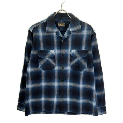 PENDLETON ペンドルトン 3475-3017 ブルー オープンカラー チェックシャツ トップス