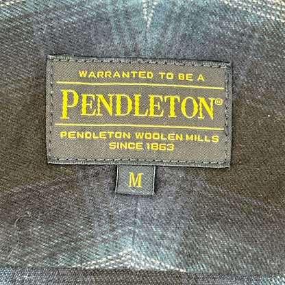 PENDLETON ペンドルトン 3475-3017 ブルー オープンカラー チェックシャツ トップス