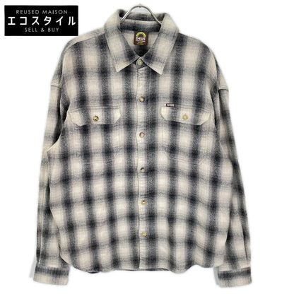 DEUS EX MACHINA デウスエクスマキナ ホワイト コットン100 Too Busy To Work Check Shirt チェック ネルシャツ トップス