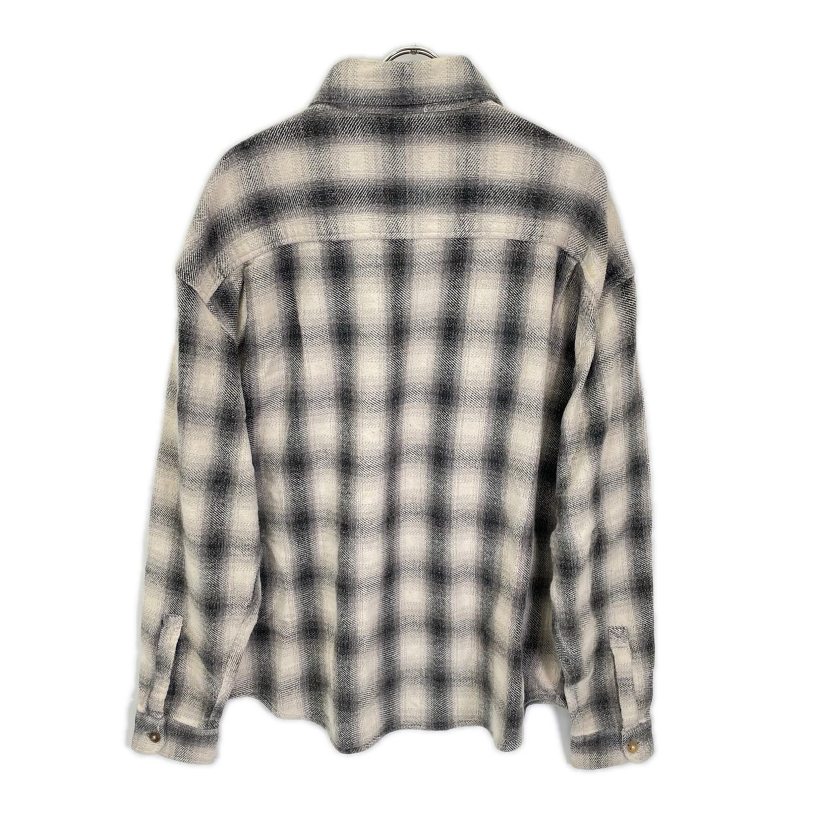 DEUS EX MACHINA デウスエクスマキナ ホワイト コットン100 Too Busy To Work Check Shirt チェック ネルシャツ トップス