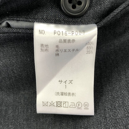 PORT BY ARK ポートバイアーク PO16-P003 チャコール Curve Trousers スラックスパンツ ボトムス
