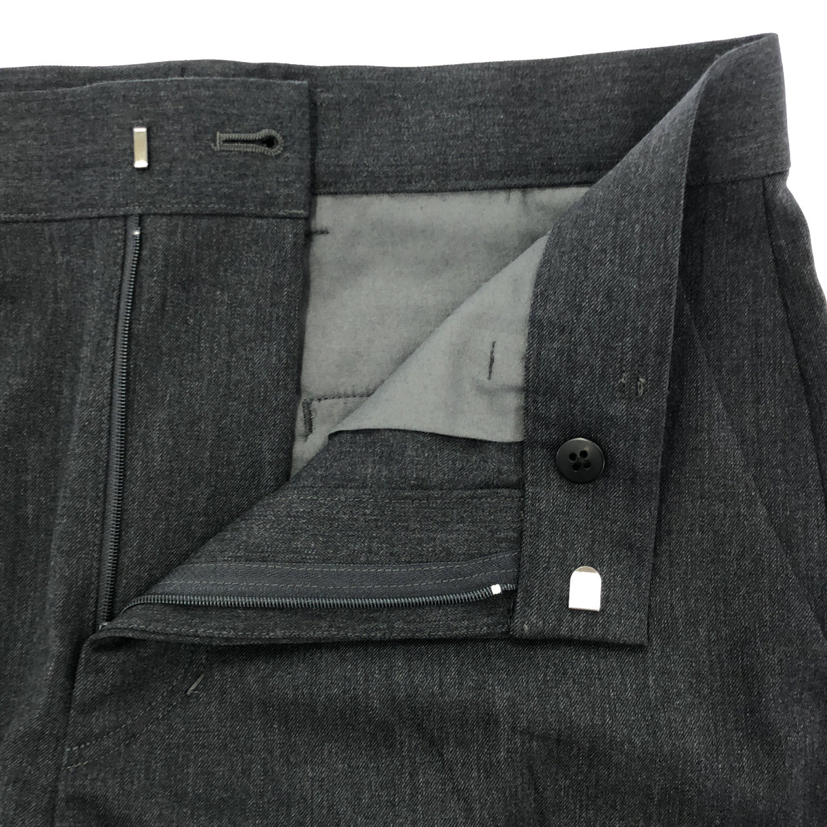 PORT BY ARK ポートバイアーク PO16-P003 チャコール Curve Trousers スラックスパンツ ボトムス