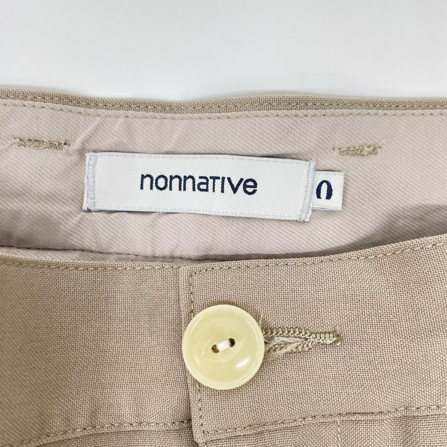 nonnative ノンネイティブ NN-P4615 25SS アイボリー OFFICER CHINO TROUSERS POLY WEATHER チノパンツ ボトムス
