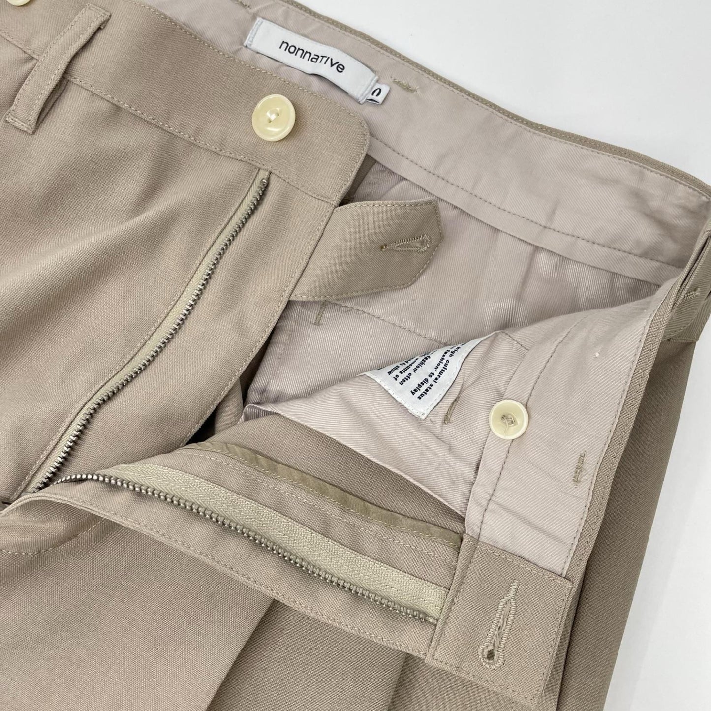 nonnative ノンネイティブ NN-P4615 25SS アイボリー OFFICER CHINO TROUSERS POLY WEATHER チノパンツ ボトムス