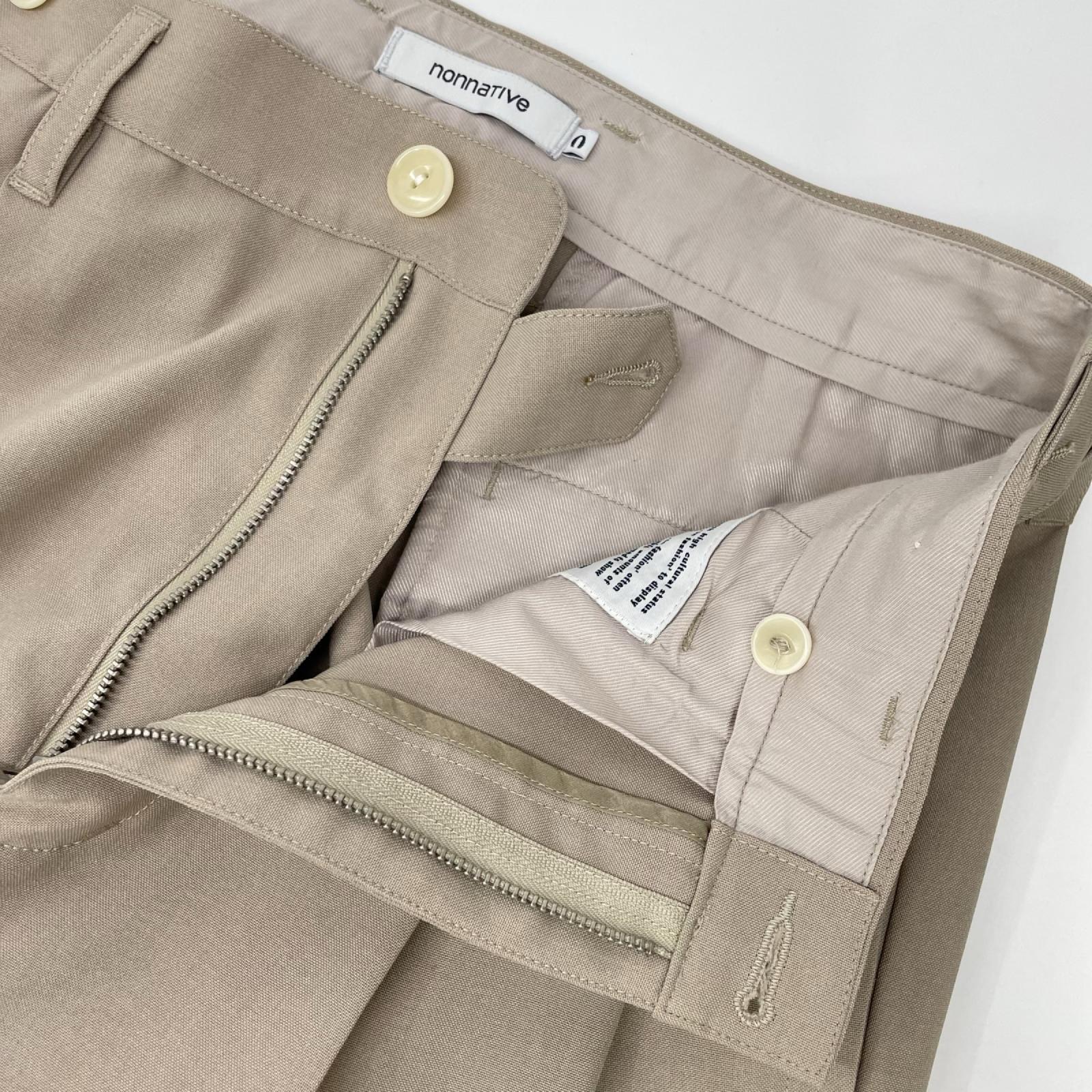 nonnative ノンネイティブ NN-P4615 25SS アイボリー OFFICER CHINO TROUSERS POLY WEATHER チノパンツ ボトムス