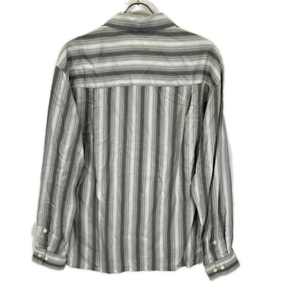 Pablo vinci パブロヴィンチ PBL-23AW-SH02 23AW グレー Ombre striped shirt オープンカラーストライプ長袖シャツ トップス