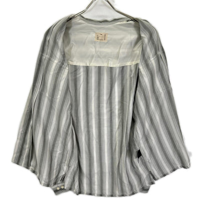 Pablo vinci パブロヴィンチ PBL-23AW-SH02 23AW グレー Ombre striped shirt オープンカラーストライプ長袖シャツ トップス