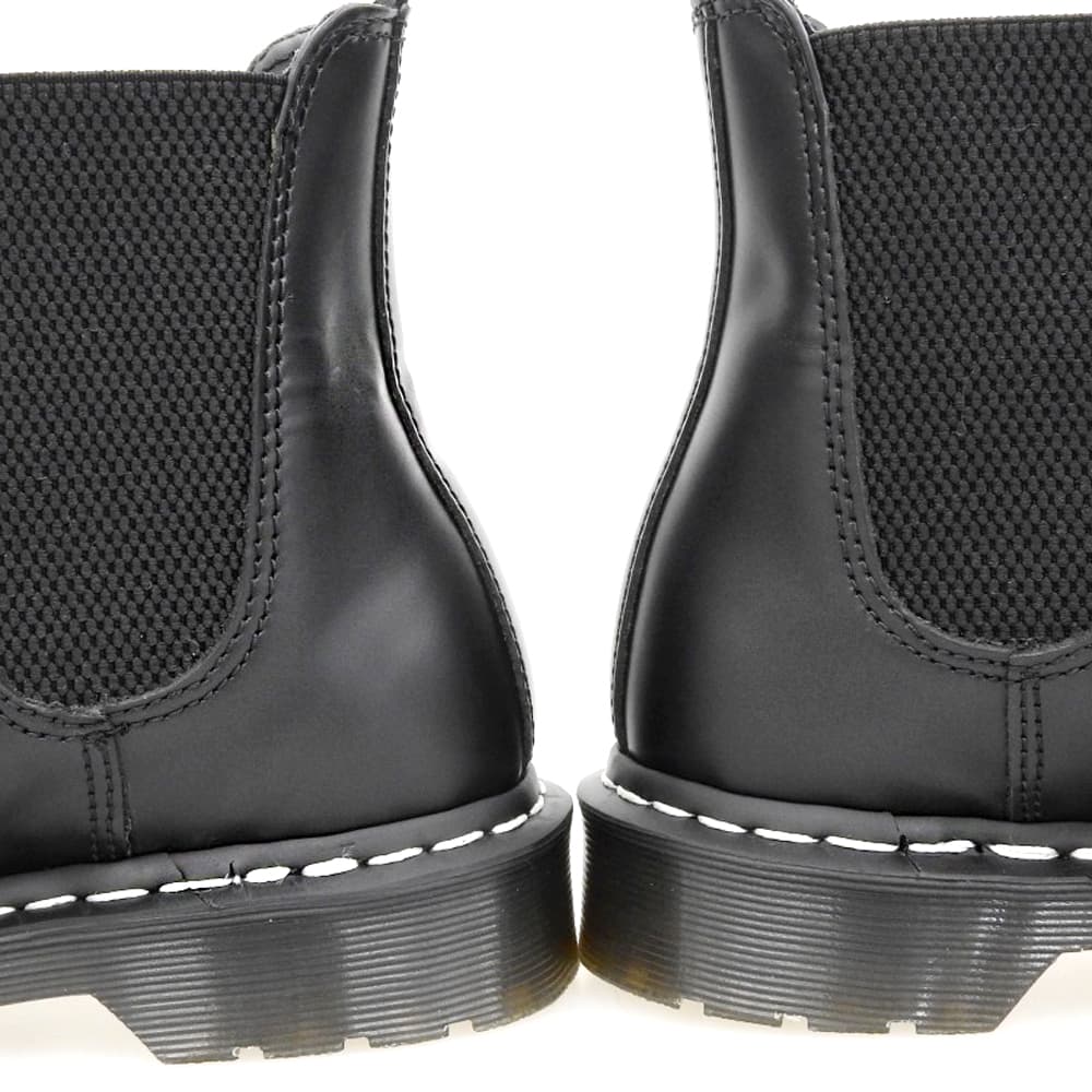 Dr.Martens ドクターマーチン 美品 ホワイトステッチ サイドゴア チェルシーブーツ シューズ メンズ ブラック 41 2976WS シューズ