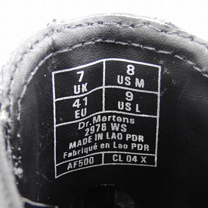 Dr.Martens ドクターマーチン 美品 ホワイトステッチ サイドゴア チェルシーブーツ シューズ メンズ ブラック 41 2976WS シューズ