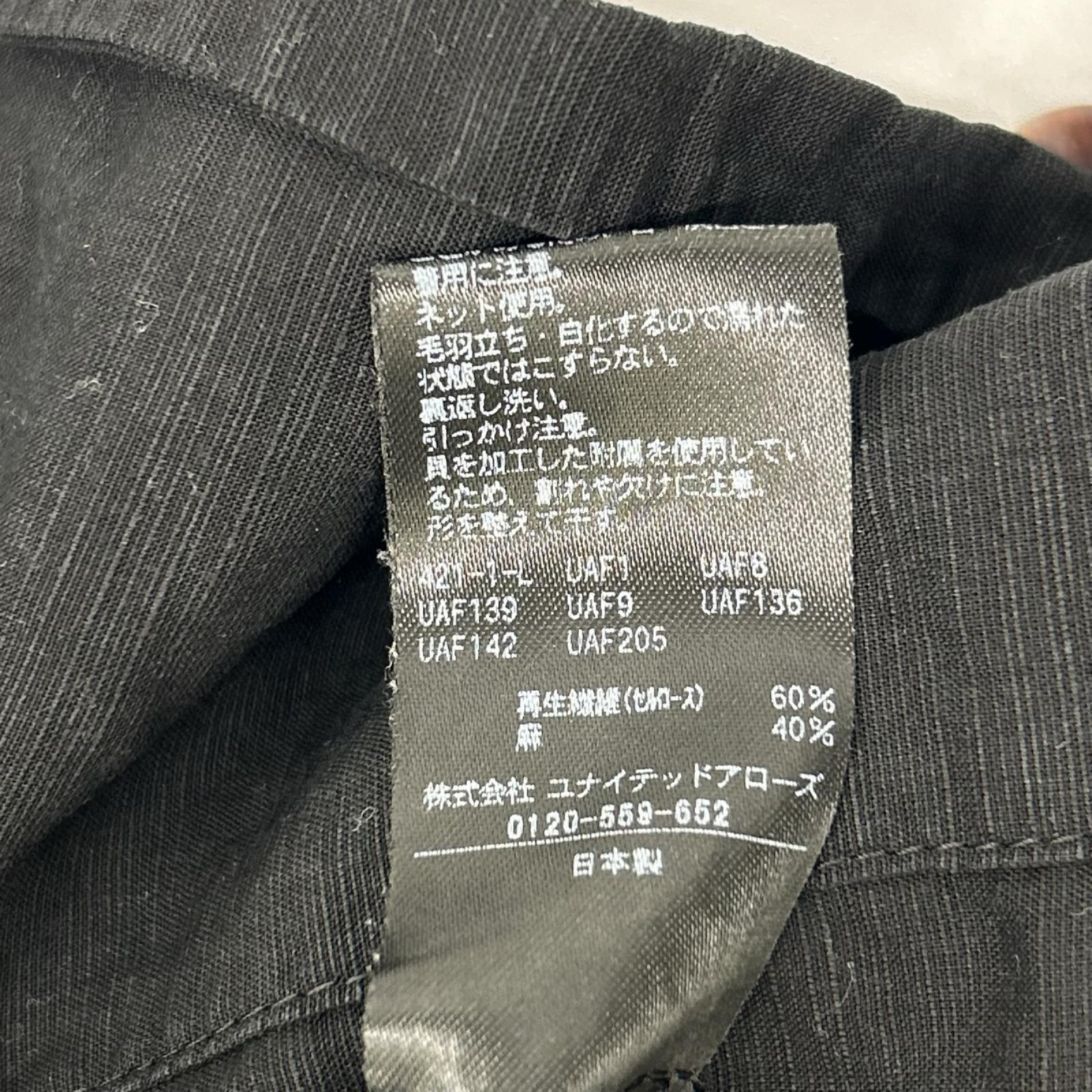 conte コンテ 85112150024 ブラック リネン シアーVネックブラウス トップス