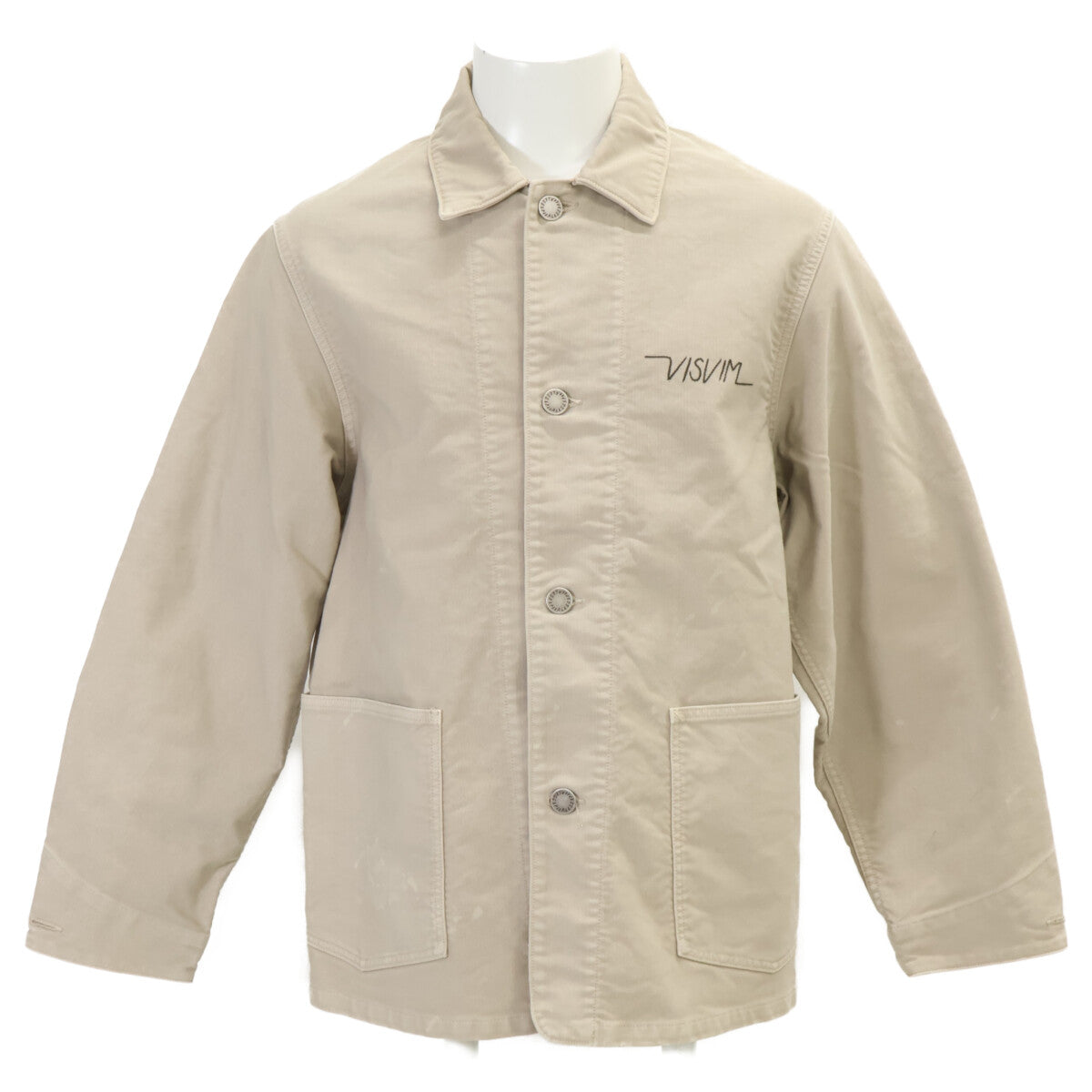 VISVIM ビズビム 【新品同様/25年製】0125205013027 COVERALL DMGD G.CORDS バック刺繍 カバーオール ジャケット