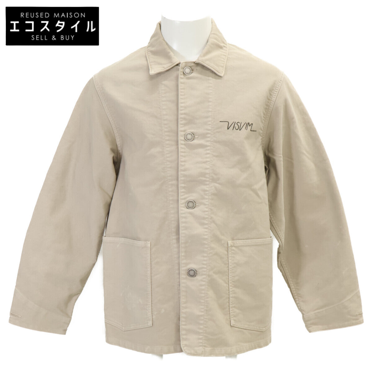 VISVIM ビズビム 【新品同様/25年製】0125205013027 COVERALL DMGD G.CORDS バック刺繍 カバーオール ジャケット