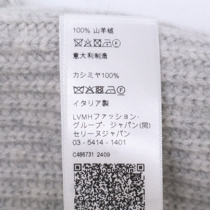 CELINE セリーヌ 【新品同様/国内正規】AA07D317V.08GC トリオンフ パッチ付 カシミヤ ニット帽 帽子