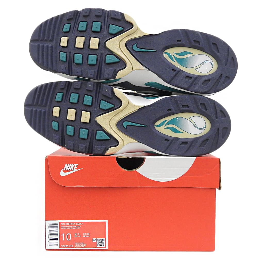NIKE ナイキ 新品同様 AIR GRIFFEY MAX 1 HBCU SWINGMAN CLASSIC ハイカットスニーカー メンズ ミッドナイトネイビー 28cm IV6299-410 シューズ