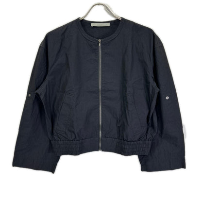theory luxe セオリーリュクス 24SS ブラック ロングスリーブ ショート ブルゾン ジャケット