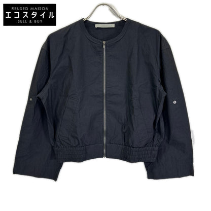 theory luxe セオリーリュクス 24SS ブラック ロングスリーブ ショート ブルゾン ジャケット