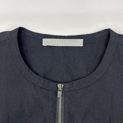 theory luxe セオリーリュクス 24SS ブラック ロングスリーブ ショート ブルゾン ジャケット