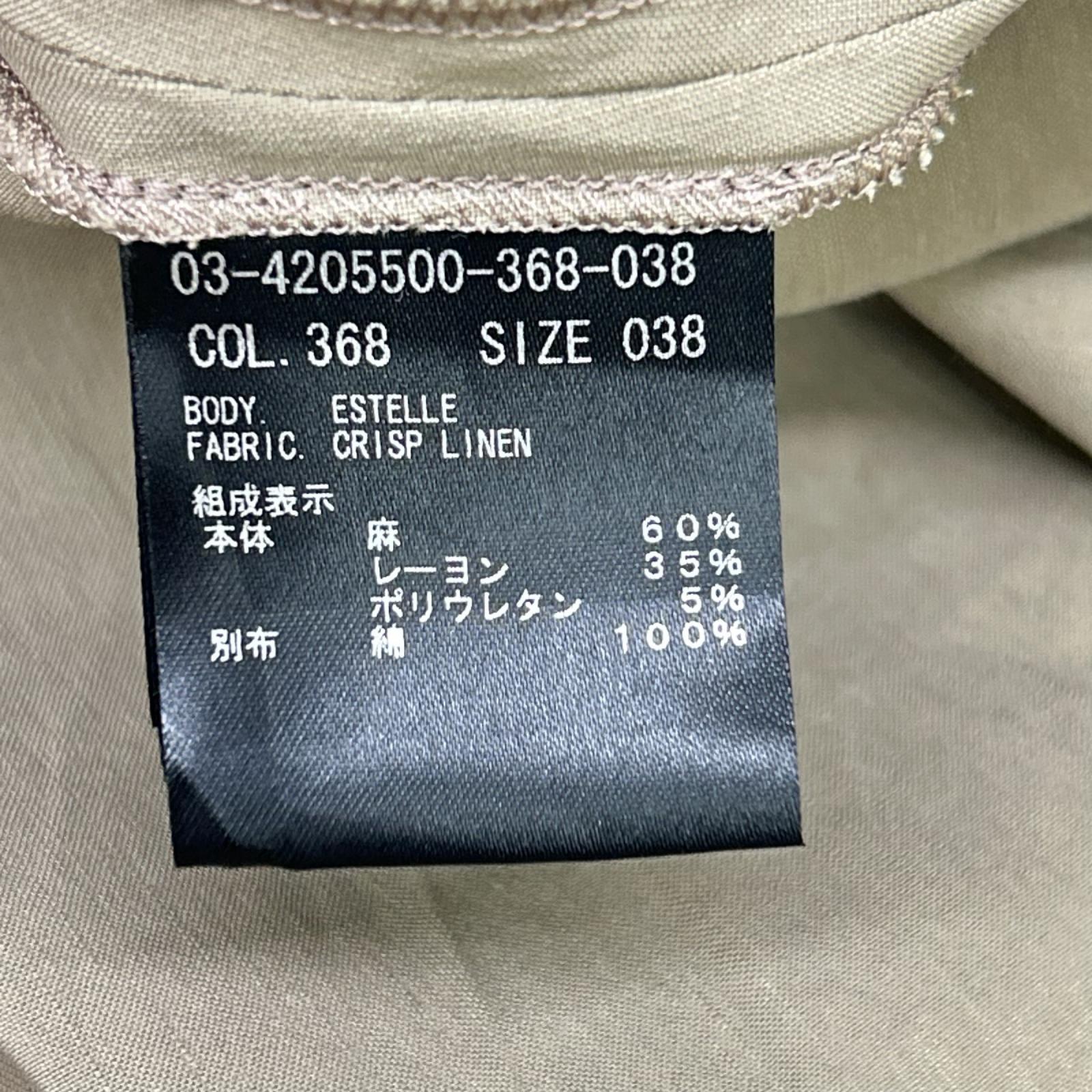 theory luxe セオリーリュクス 24SS ベージュ クリスプリネン 半袖ワンピース ワンピース