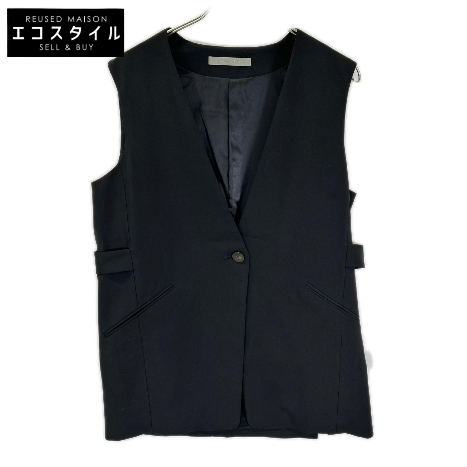 theory luxe セオリーリュクス 24SS ブラック SYCAMORE2 DEEBI ベスト ベスト