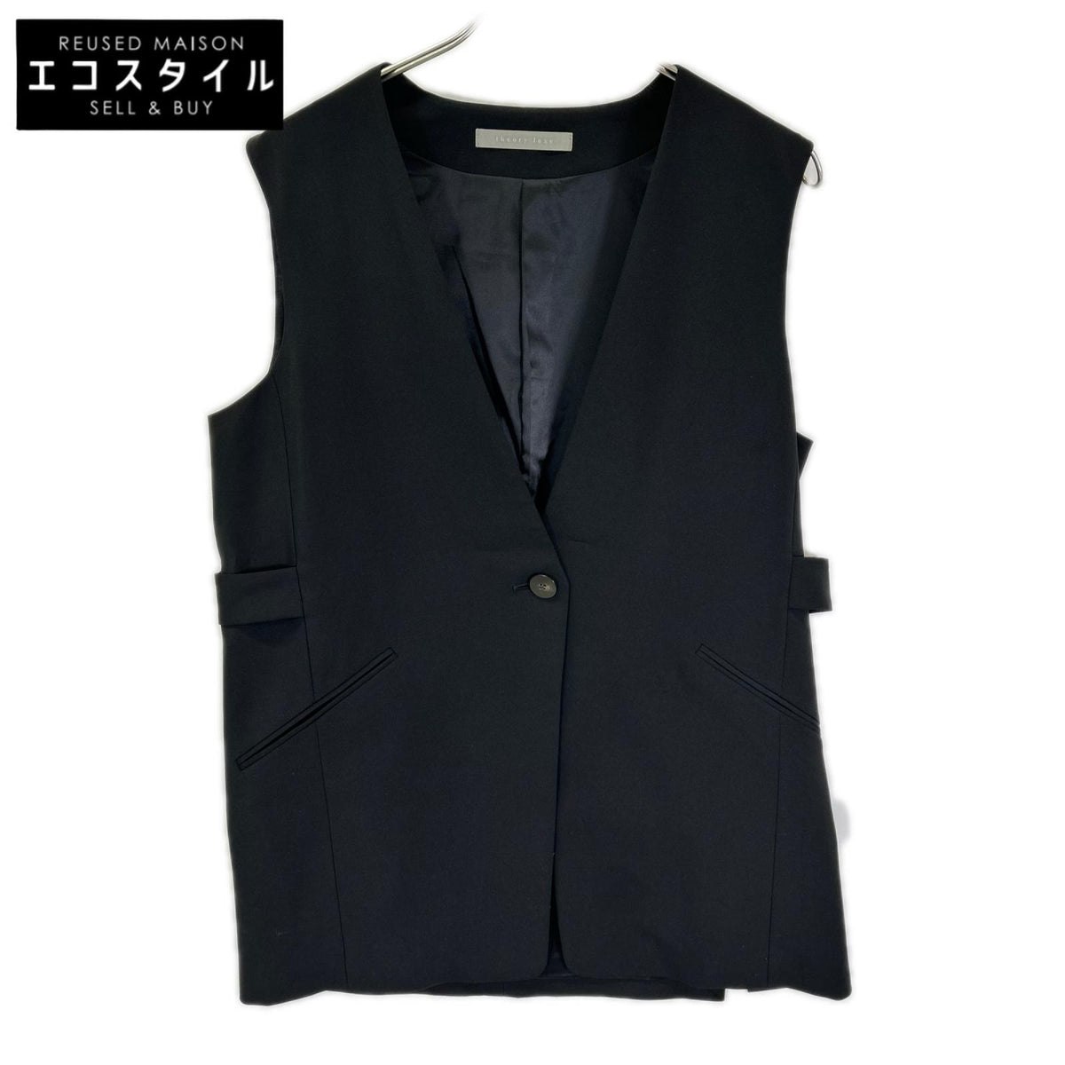 theory luxe セオリーリュクス 24SS ブラック SYCAMORE2 DEEBI ベスト ベスト