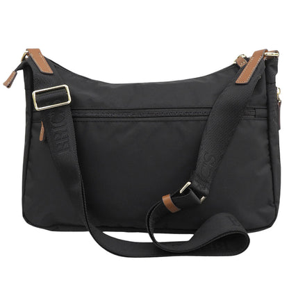 BRIC'S ブリックス 美品 X-BAG エンボスレザーロゴ ショルダーバッグ レディース ナイロン ブラック 89152 ショルダーバッグ