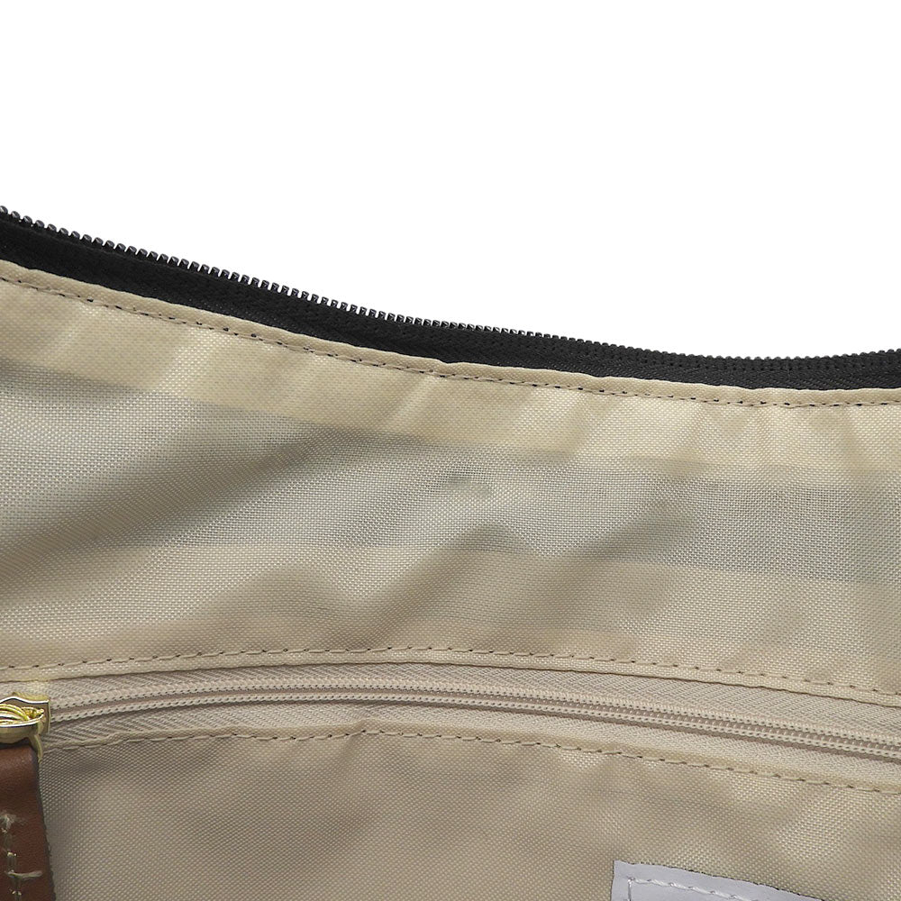 BRIC'S ブリックス 美品 X-BAG エンボスレザーロゴ ショルダーバッグ レディース ナイロン ブラック 89152 ショルダーバッグ