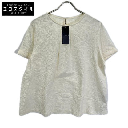 MACKINTOSH LONDON マッキントッシュロンドン G7P79-789-02 ホワイト ウォッシャブル サッカーストレッチプルオーバー トップス